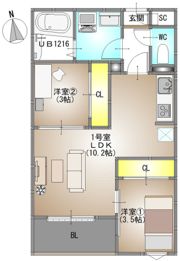 仮称）REGALEST 富田3の間取り画像