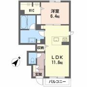 エスポワール戸坂山崎の間取り画像