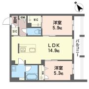 ディアコート Tの間取り画像