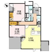 グリーンスクエア グラサ 東の間取り画像