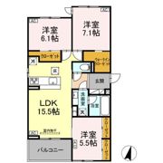 D-avance井田 A棟の間取り画像
