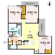 ラポール西木辻の間取り画像