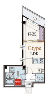 b'CASA KAWASAKI SIXの間取り画像