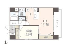 カーサ・フィオーレ表町の間取り画像