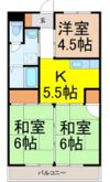 コーポ磯貝Bの間取り画像