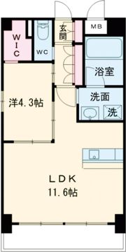 セントラルクレイン高城の間取り画像