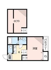 シェンヌ箱崎の間取り画像