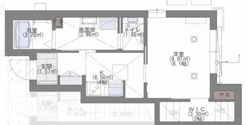 シャーメゾンリバーサイド草香江の間取り画像