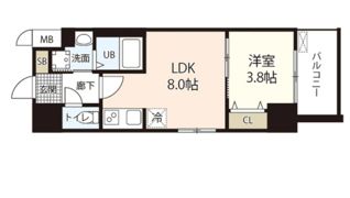 S-RESIDENCE表町の間取り画像