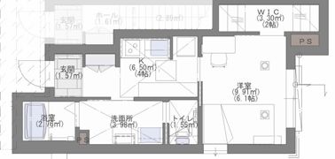 シャーメゾンリバーサイド草香江の間取り画像