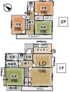 東 野 貸戸建庭付きの間取り画像