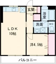 高城コーポの間取り画像