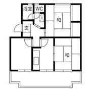 棚尾マンションの間取り画像