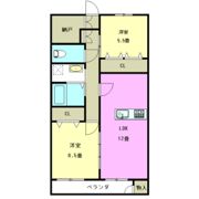 啓周マンションの間取り画像