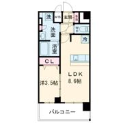 プレリス大阪西九条 CITY LINKSの間取り画像