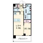 プレリス大阪西九条 CITY LINKSの間取り画像