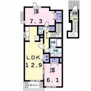 フィオーレリーブロの間取り画像
