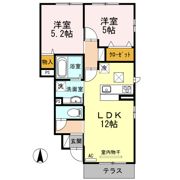 グランディール東原 E棟の間取り画像