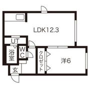 クローバー西麻生の間取り画像