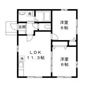 ジュエルタウン G号室の間取り画像