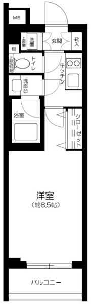 コンシェリア東京 THE RESIDENCEの間取り画像
