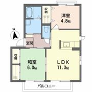 ラポールの間取り画像