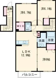 カーサソラーナの間取り画像