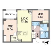 ヴィルシーナの間取り画像