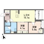 ベンディシオン市川の間取り画像