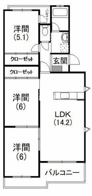 コンフォード杉本の間取り画像