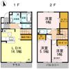 エスペランサ惣利 B棟の間取り画像