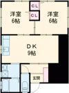 コーポ中山6の間取り画像