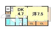コーポティアラの間取り画像