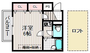 シャルマンフジ忠岡参番館の間取り画像