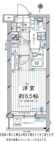 レガリス蒲田の間取り画像