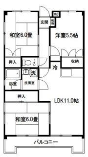 平和マンションの間取り画像