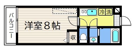 フラッティ有馬町の間取り画像