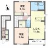 コーポ大門Aの間取り画像