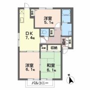 フォーブル大原B棟の間取り画像