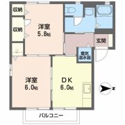 ブルームーンだいせんの間取り画像