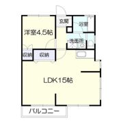コーポつたの間取り画像