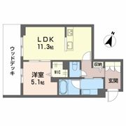 南浜田レジデンスの間取り画像