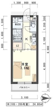 ラフォーレ椌木の間取り画像