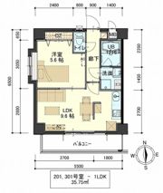 Lilas Courtの間取り画像