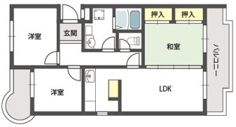 サンメゾン二色の間取り画像