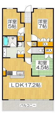 ファインフラッツ中京西院の間取り画像