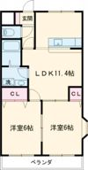 ヴィヴィエンダ弐番館の間取り画像