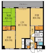 メゾンヤナセの間取り画像