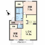 シャーメゾン南春日丘Ⅲの間取り画像