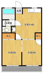 高橋マンションBの間取り画像